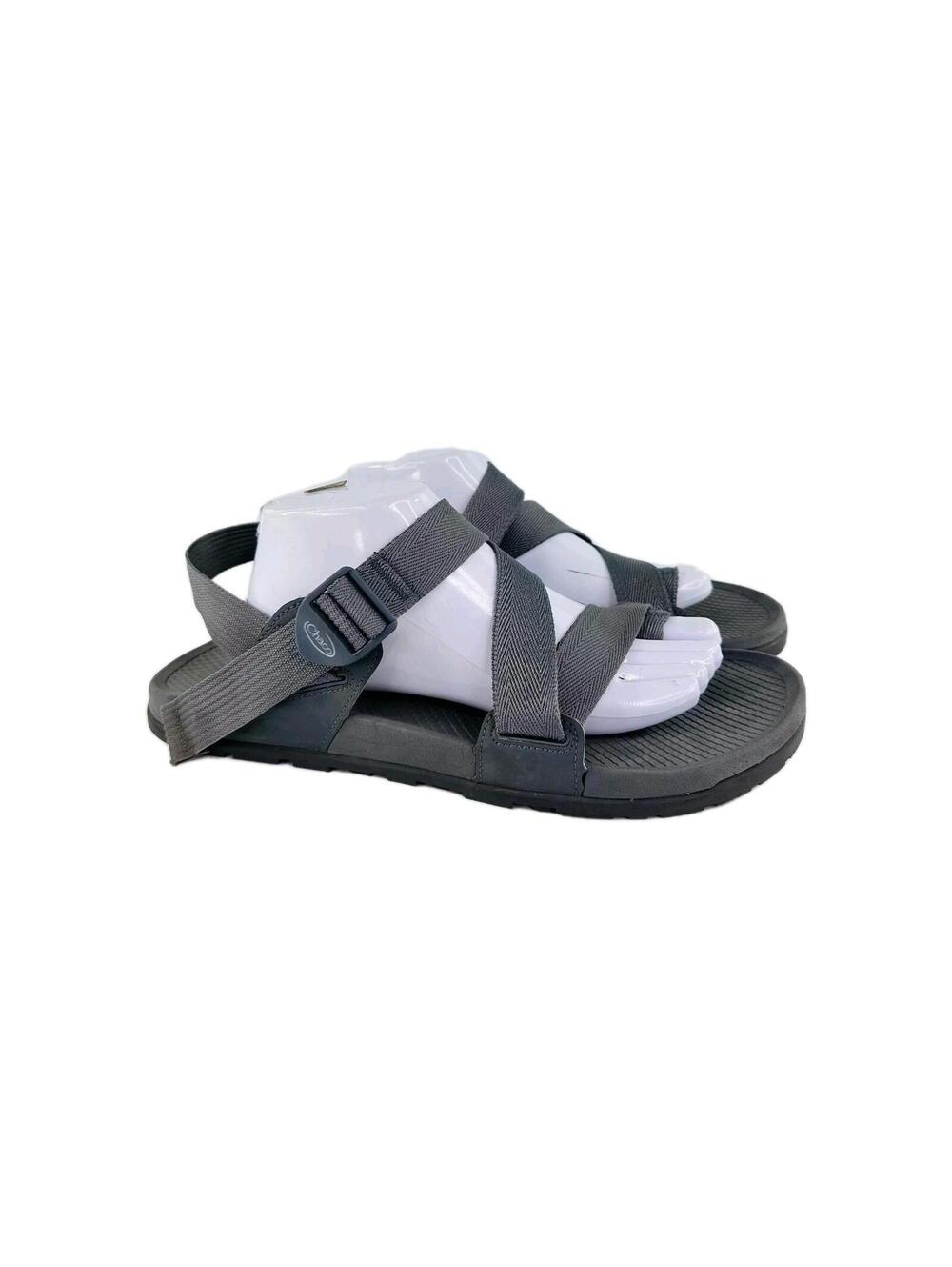 Chaco Men's Lowdown 2 Vegan Toe Loop Sandals US 12 Gray Strappy Hiking Shoes